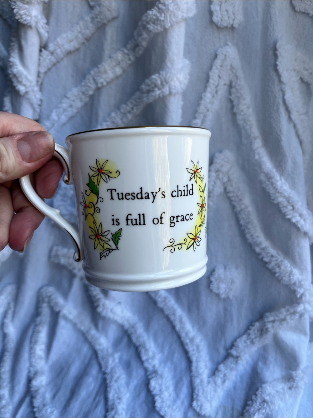Vintage Royal Worcester'Tuesday's Child is Full of Grace'
